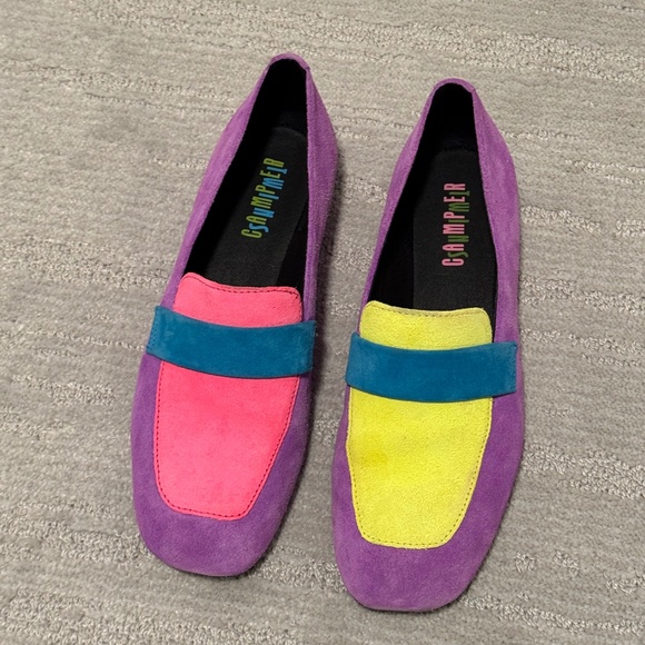 Camper – Colorblock Suede Loafer MULTI - Size 37 - Picture 2 of 3